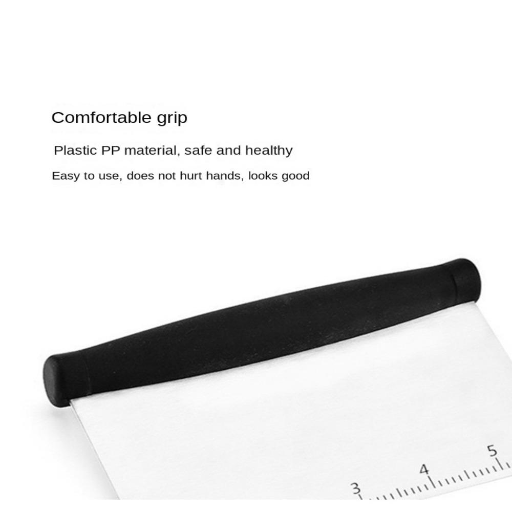 Tarsurevn dough scraper, thép không gỉ tay cầm màu đen scraper, multi-purpose scale food chopper tiện ích nhà bếp