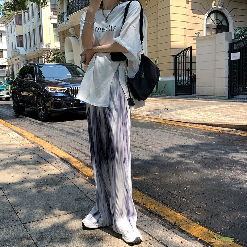 Quần ống rộng Lưng Cao Thời Trang Mùa Xuân Mới 2023