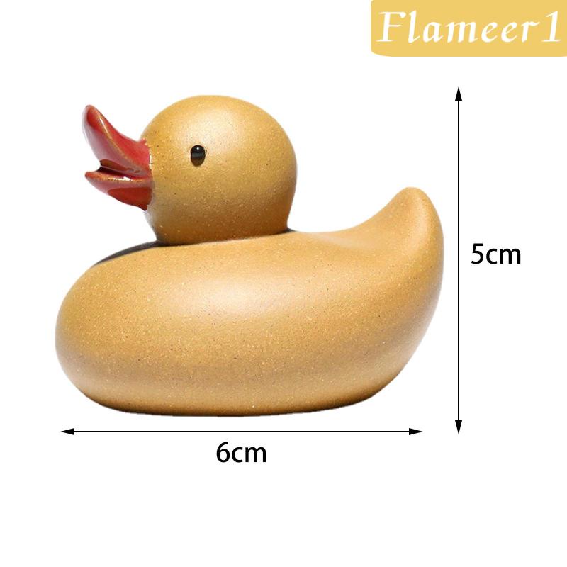 Tượng Vịt Đất Sét Thu Nhỏ Điêu Khắc Thú Cưng / Động Vật Trang Trí Tủ Chạn Khách Ngoài Trời
