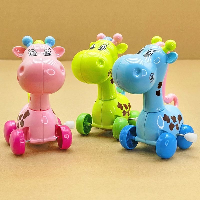 Set 10 Đồ Chơi Hình Hươu Cao Cổ Hoạt Hình Sử Dụng Dây Cót Dễ Thương Cho Trẻ