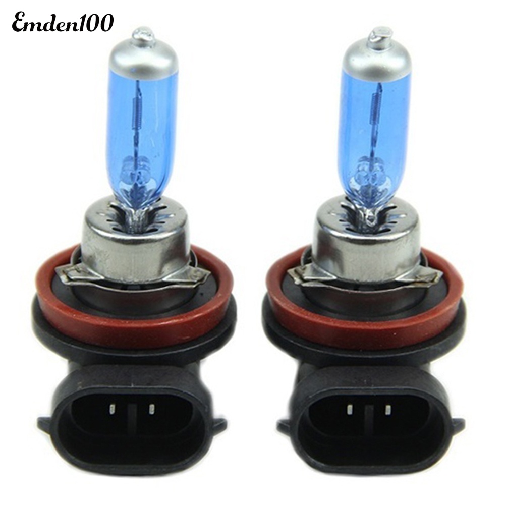 Bộ 2 Bóng Đèn Xenon H11 100W Ánh Sáng Trắng Cho Xe Hơi