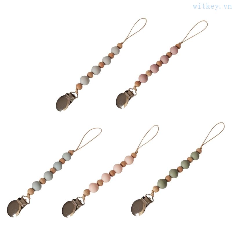 Chuỗi Hạt Kẹp Núm Vú Giả Dễ Thương Cho Bé Sơ Sinh