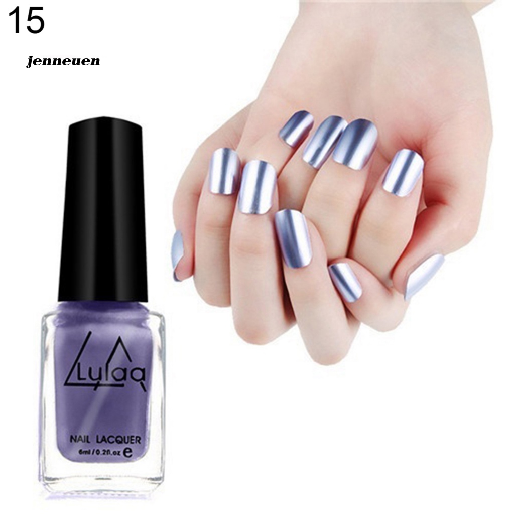 Sơn Móng Tay Dạng Gel Tráng Gương Màu Sáng Bóng 6ml Dành Cho Bạn Nữ DIY