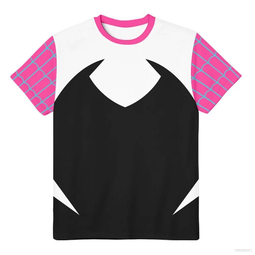 Áo Thun Tay Ngắn In Hình Nhân Vật Phim Ellen Gwen Stacy 3d Thời Trang Cho Bé