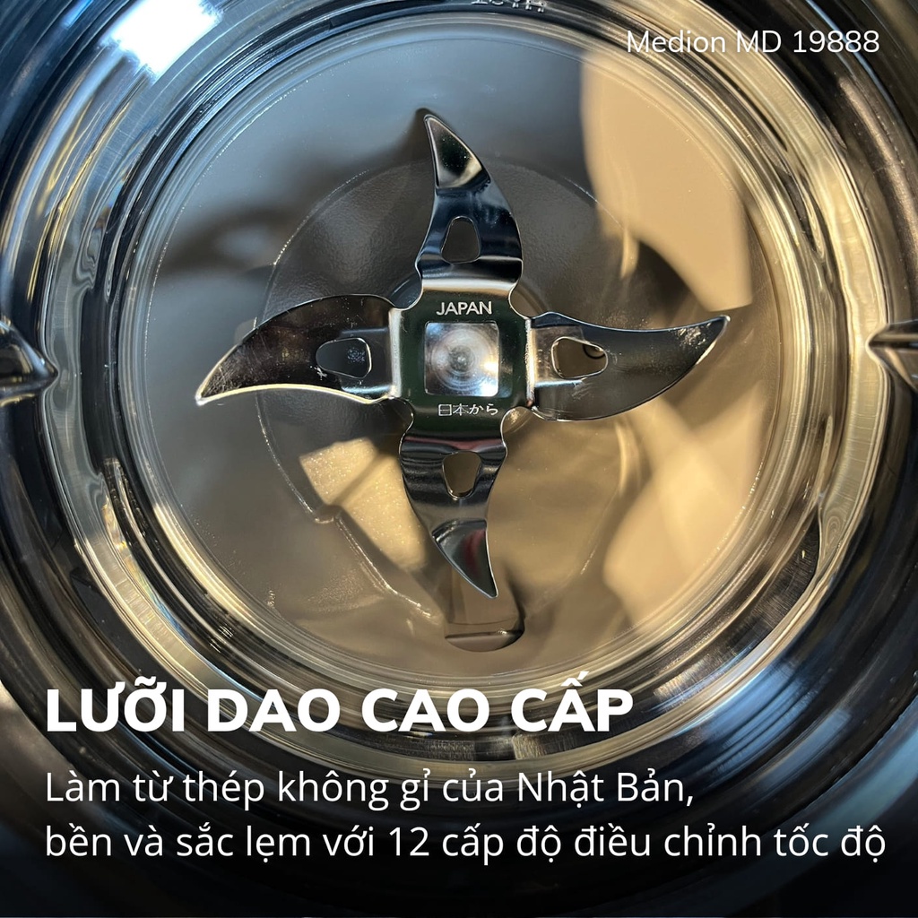 Máy làm sữa hạt Medion MD19888 Model 2023 nội địa Đức, máy nấu sữa hạt 12 chương trình nấu tự động GermanySnT HCM 410015