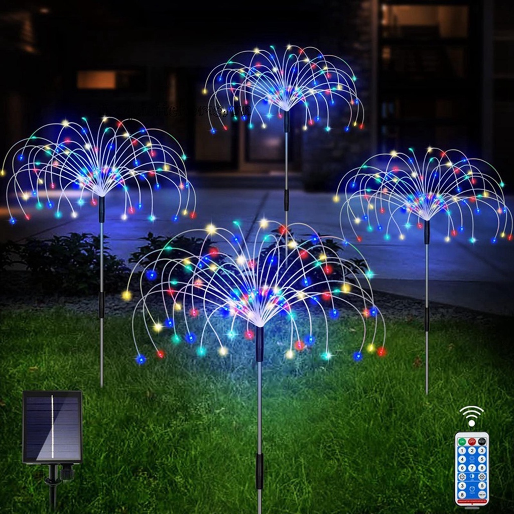 1 Đèn Led 6 Bóng 8 Chế Độ Sử Dụng Năng Lượng Mặt Trời Trang Trí Sân Vườn