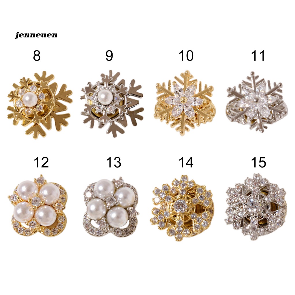 Đá Zirconia Hình Bông Tuyết Trang Trí Móng Tay DIY Mừng Năm Mới