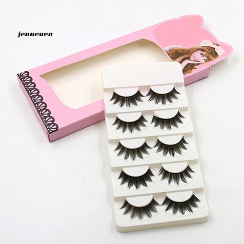 Bộ 5 Cặp Lông Mi Giả Mềm Mại Dài Và Dày Tự Nhiên
