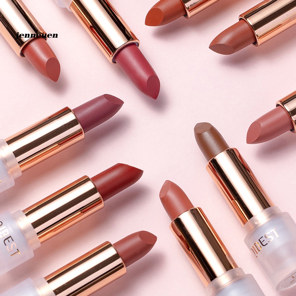 Son Môi QIBEST Chất Lì Mềm Mượt Lâu Trôi Dưỡng Ẩm Không Phai