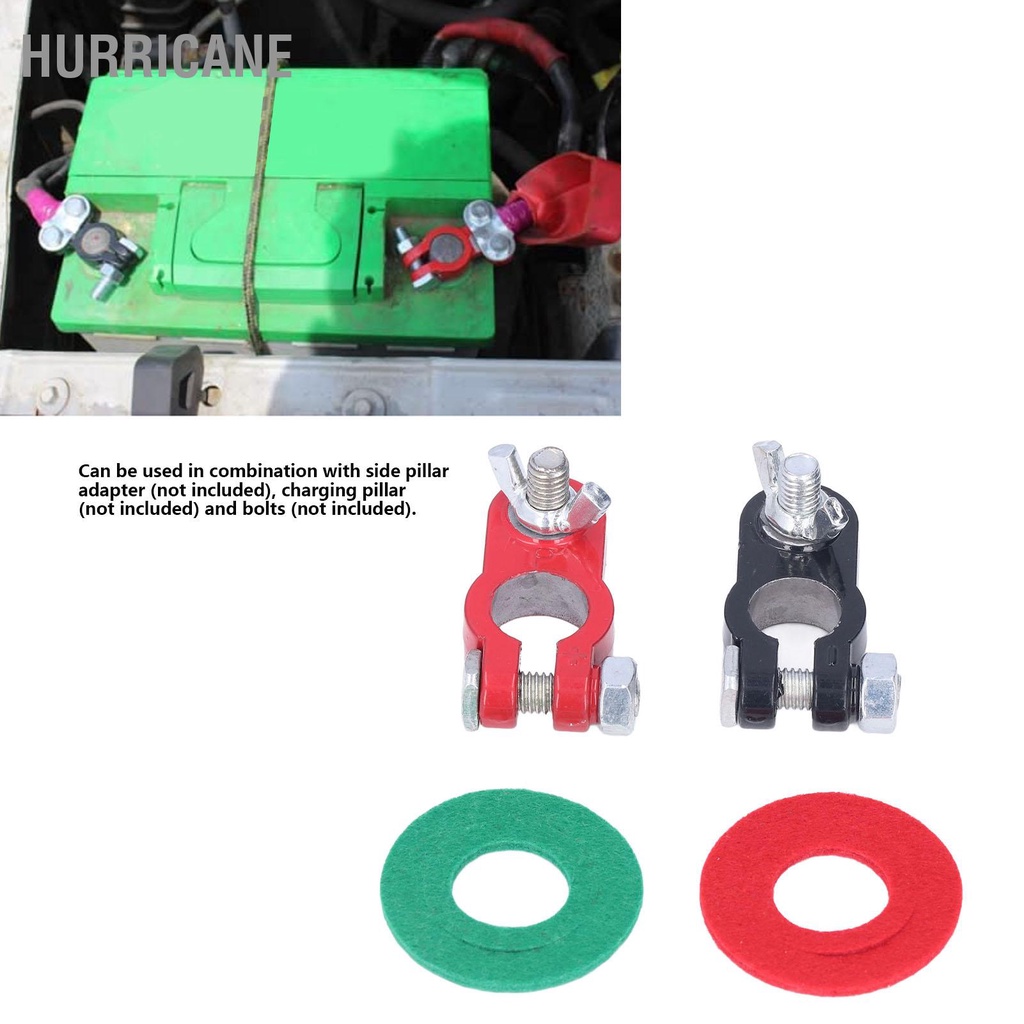 2 Chiếc Pin Nhà Ga Kẹp Phát Hành Nhanh Kết Nối Đen Đỏ Đa Năng Cho Xe Ô Tô Tải Thuyền