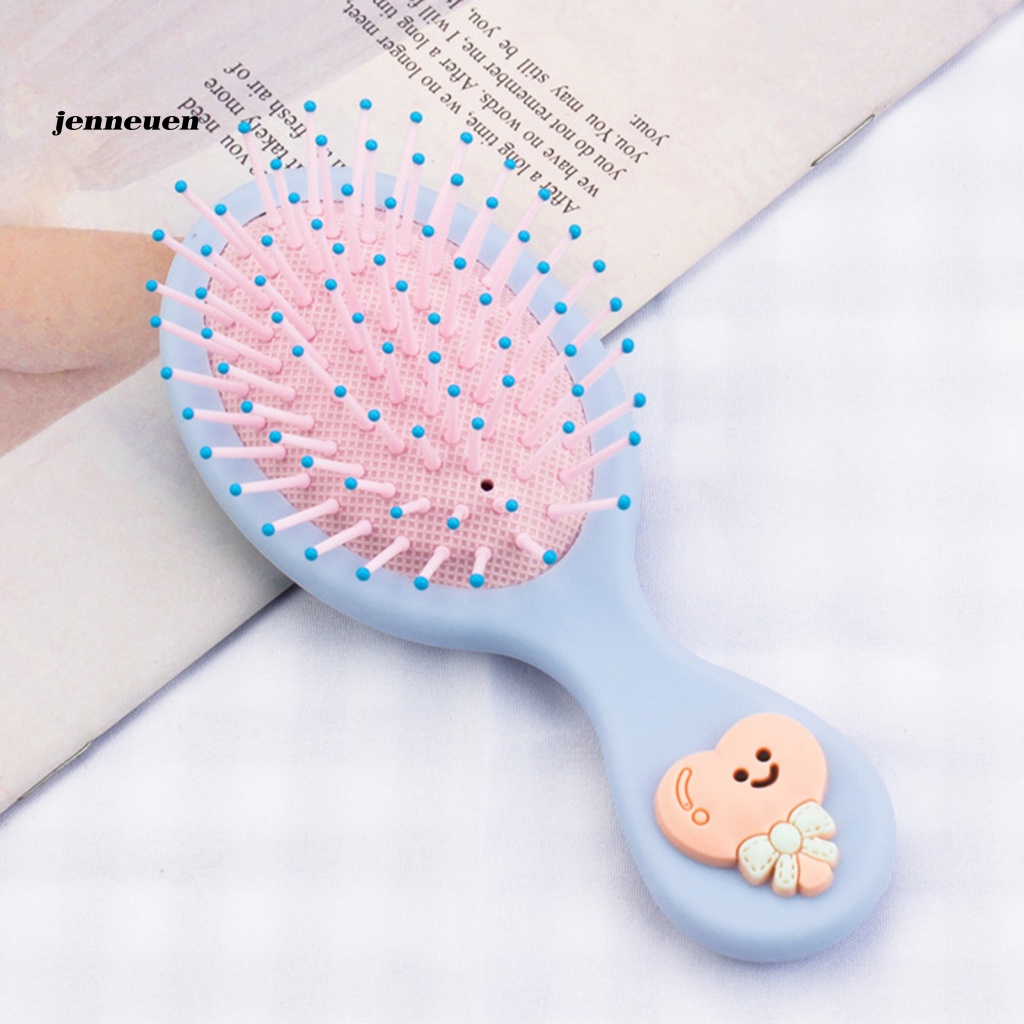 Jen Lược Nhựa Dạng Túi Khí Gập Tích Hợp Gương Trang Điểm Đẹp Mắt