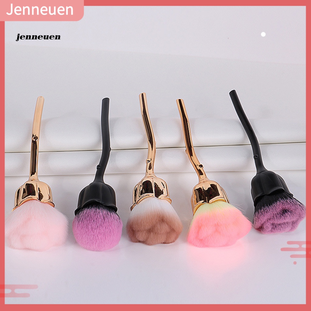 Cọ Trang Điểm Mềm Mại Hình Hoa Hồng Không Phai Màu Cho Nữ