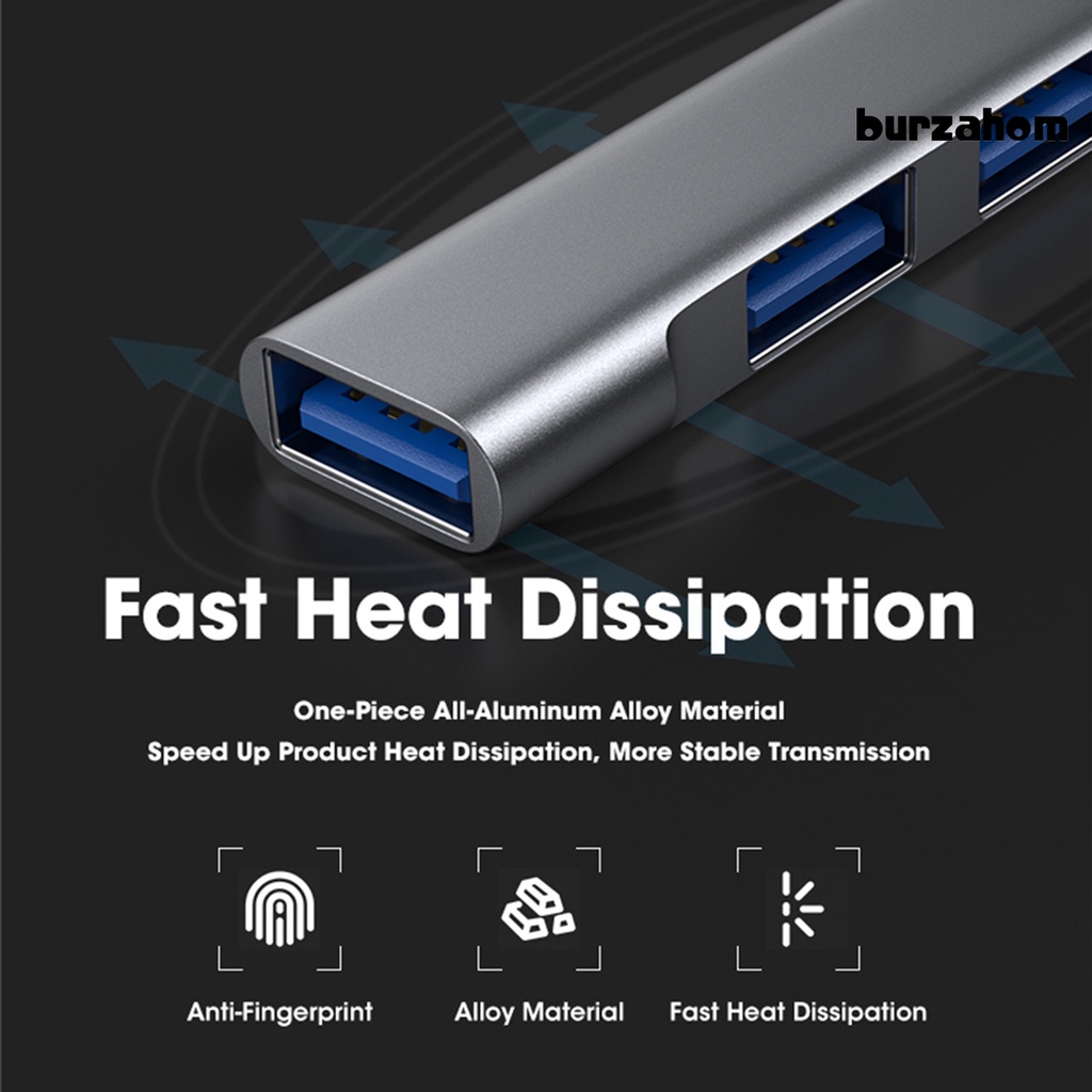Bộ Hub Chia 4 Cổng USB 2.0 3.0 Hiệu Quả Cao Cho MacBook Pro