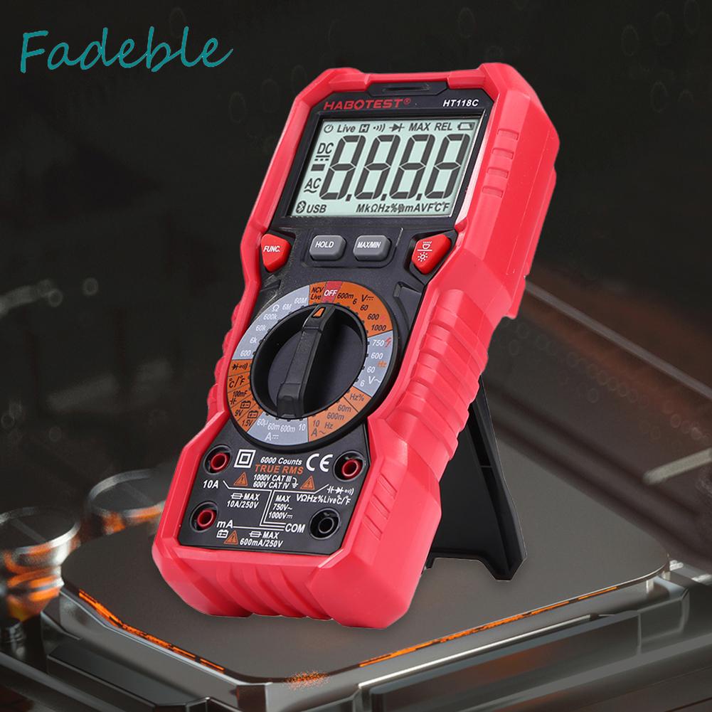 Vôn Kế DC AC Màn Hình LCD 2.7 Inch Với Chức Năng Đo NCV