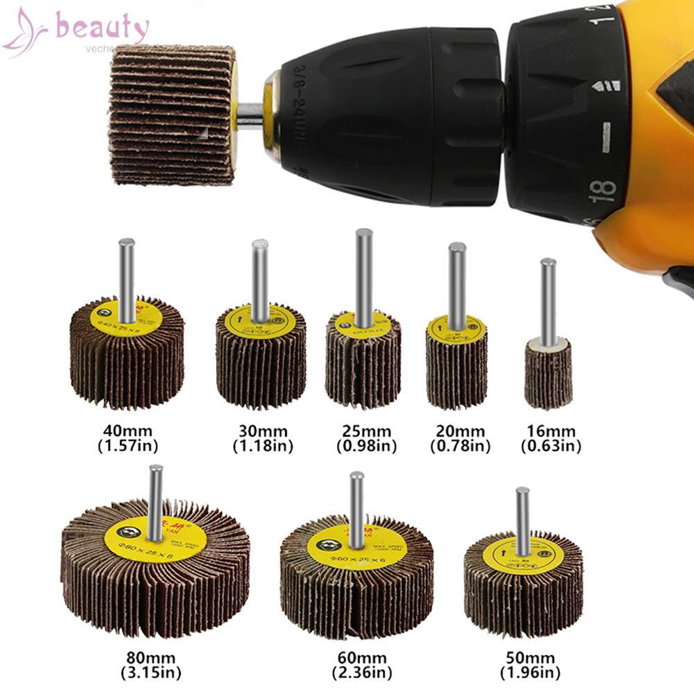 Bộ Đĩa Chà Nhám 15-80mm 80 Grit Cho Máy Khoan Điện