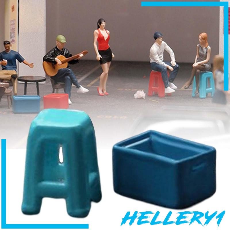 Ghế Đẩu Bằng Nhựa Tỉ Lệ 1 / 64 Dùng Làm Đạo Cụ Chụp Ảnh