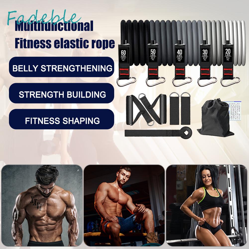 Set 11 Dây Kéo Đàn Hồi Hỗ Trợ Tập Yoga / Thể Hình