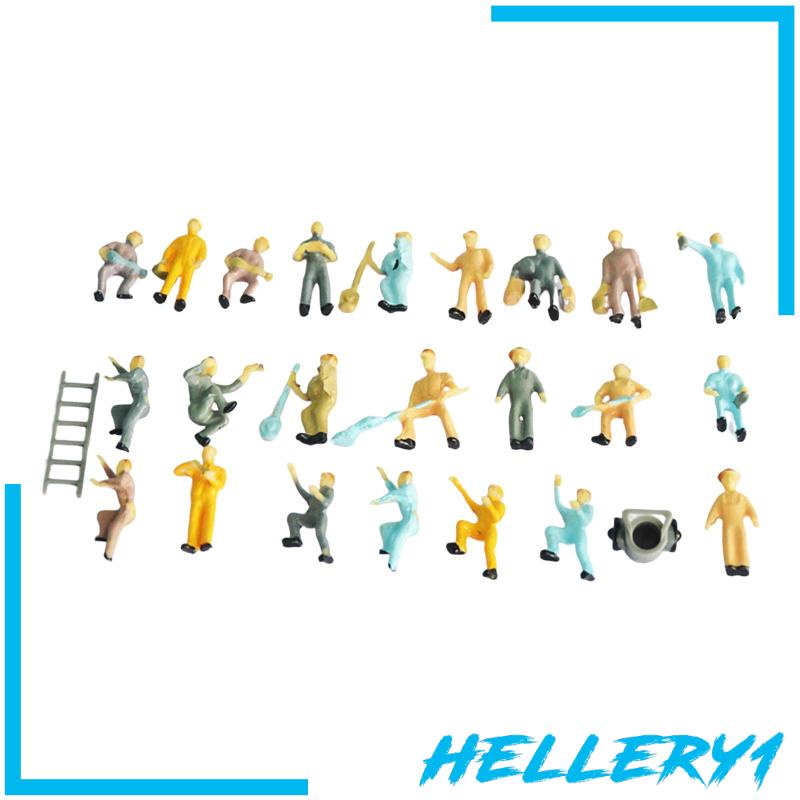 Set 25 Mô Hình Đồ Chơi Đường Ray Xe Lửa Mini Tỉ Lệ 1 / 87