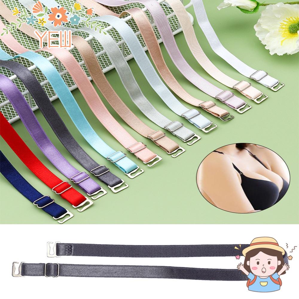 Dây Đeo Vai Co Giãn Chống Trượt Có Khóa Kim Loại Nhiều Màu Sắc Dành Cho Nữ