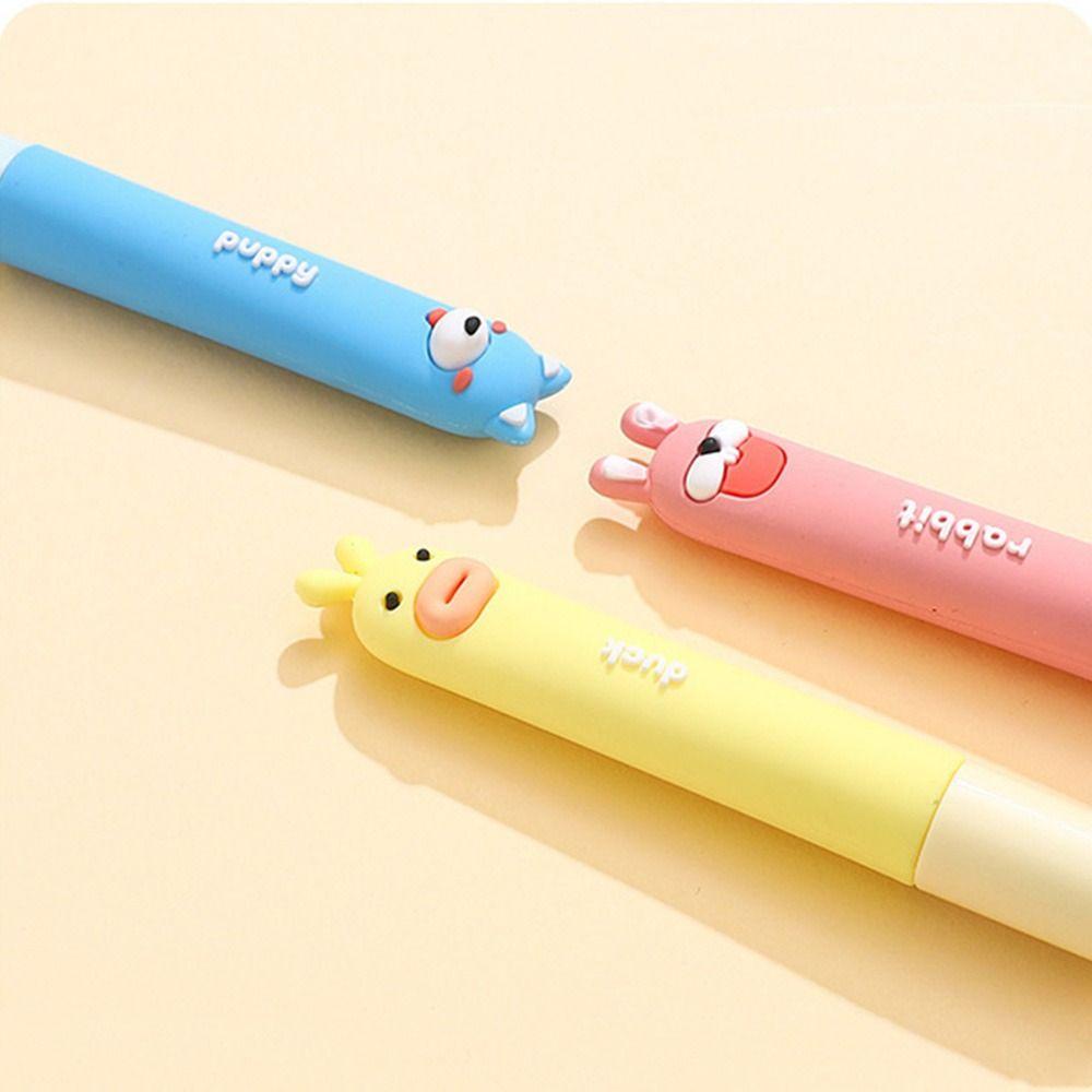 Nhíp Nhổ Lông Mày Đầu Phẳng Bằng Thép Không Gỉ Hình Thỏ & Gấu Hoạt Hình Dễ Thương Cho Nữ