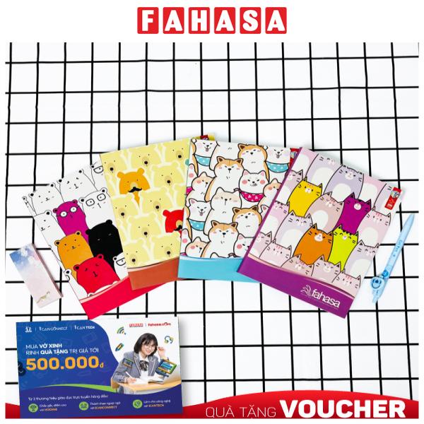 Combo 5 Tập Học Sinh Family 4 Ô Ly 200 Trang ĐL 80g/m2 - FAHASA (Mẫu Màu Giao Ngẫu Nhiên)