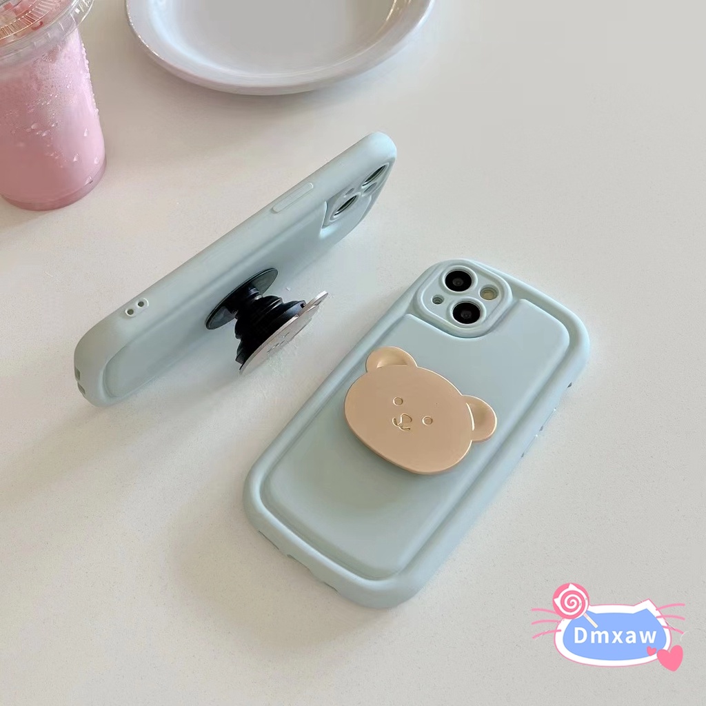 Ốp Điện Thoại Silicon Giá Đỡ Hình Gấu Cho Samsung Galaxy S23 S22 S21 Plus Ultra S23 + S22 + S21 +