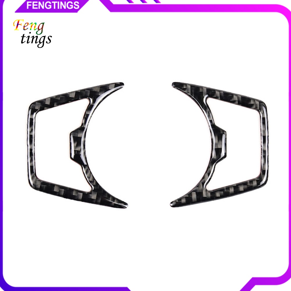 1 Cặp Miếng Dán Đèn Pha Xe Hơi Ford Mustang 2015-2019 Bằng Sợi Carbon