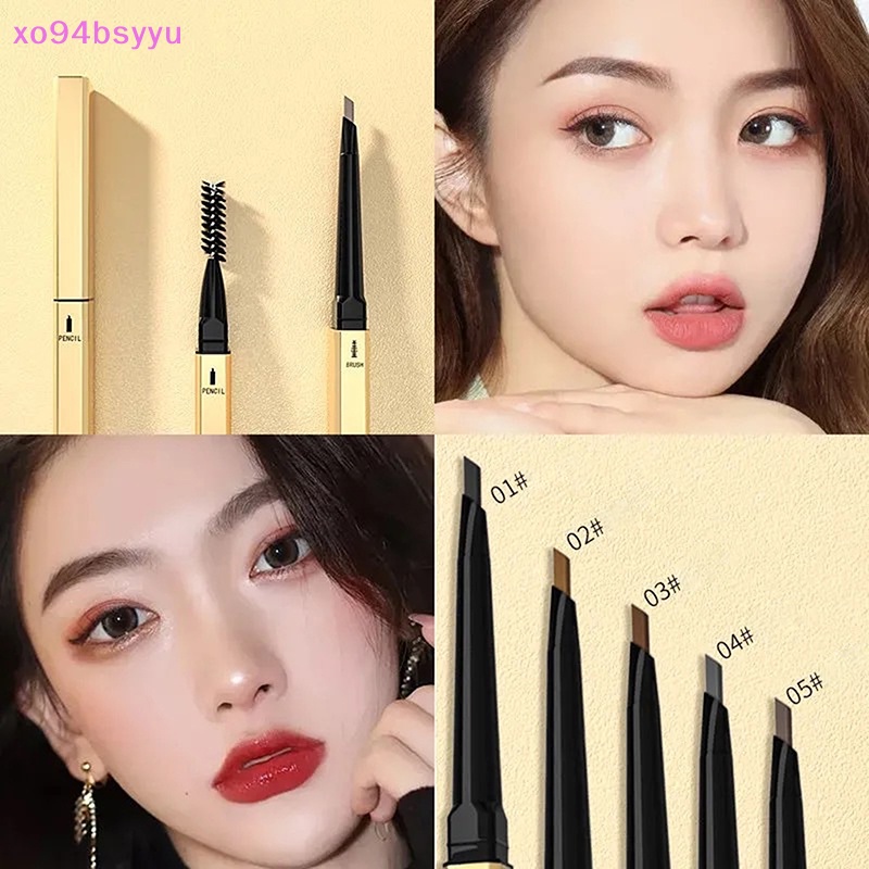 Bút Kẻ Lông Mày Xo94Bsyu Hai Đầu Chống Thấm Nước Siêu Mịn 5 Màu Tùy Chọn