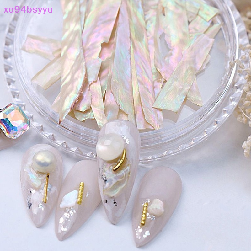 Hộp Vỏ Sò 3D Đính Kim Tuyến Trang Trí Móng Tay xo94bsyyu