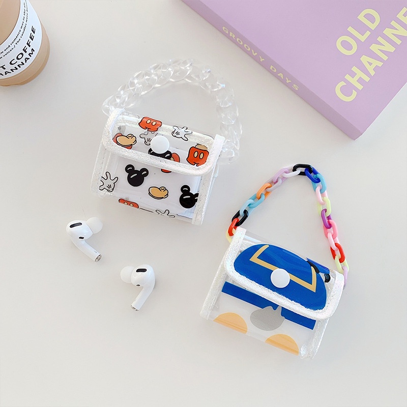 Vỏ Bảo Vệ Hộp Sạc Tai Nghe Bluetooth airpods i9s / i10 / i11 / i12 Bằng Silicon Họa Tiết Hoạt Hình Dễ Thương Ốp