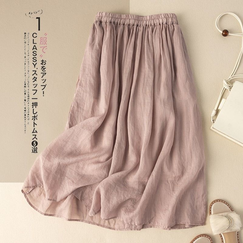 Đầm Hán Phục Chất Cotton Lanh Màu Trơn Phong Cách Cổ Điển Thời Trang Mùa Hè Hàng Mới 2023