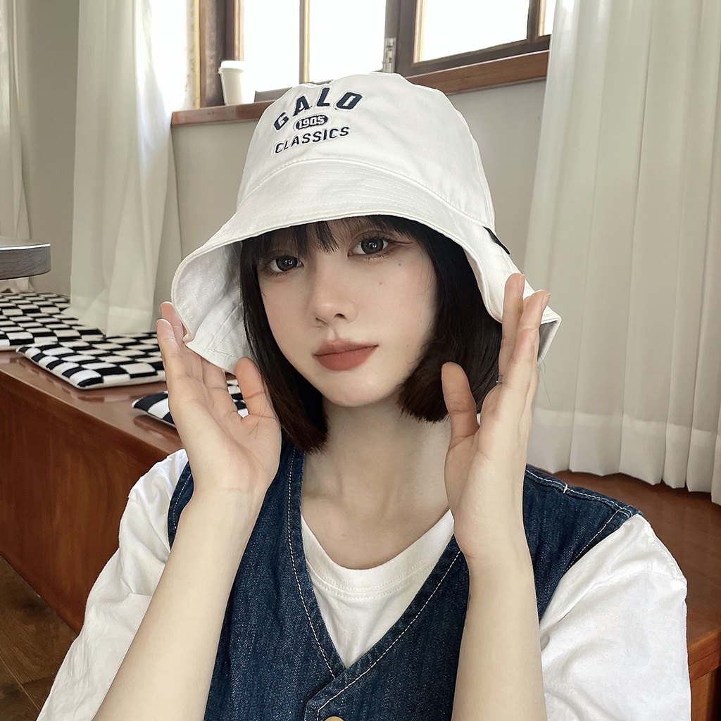 Mũ Bucket In Chữ Phong Cách Hàn Quốc Xinh Xắn Cho Nữ