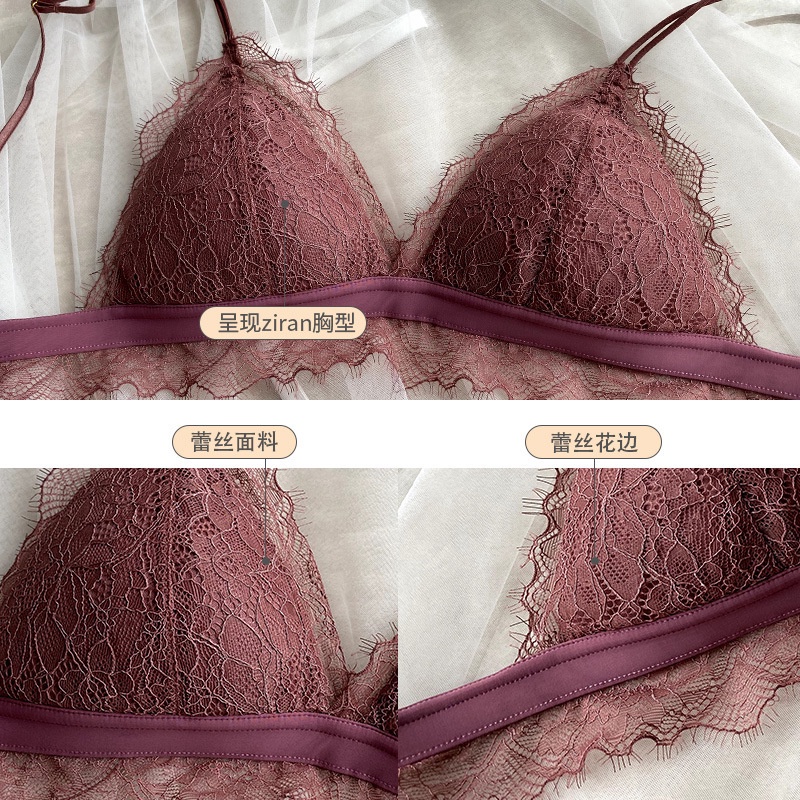 Áo lót Mỏng Không Gọng Không Gọng Cúp Ngực Tam Giác Cỡ Lớn Ôm Dáng Cho Nữ