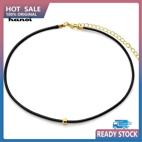 Vòng cổ Choker Da MặT HạT TròN ThờI Trang Cho Nữ