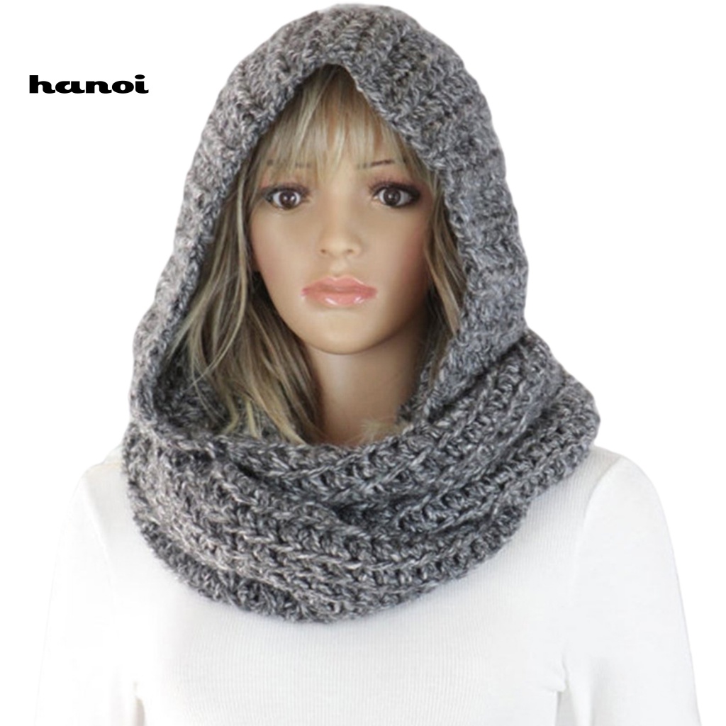 Mũ Len Trùm Đầu Màu Sắc Thời Trang Cho Nữ