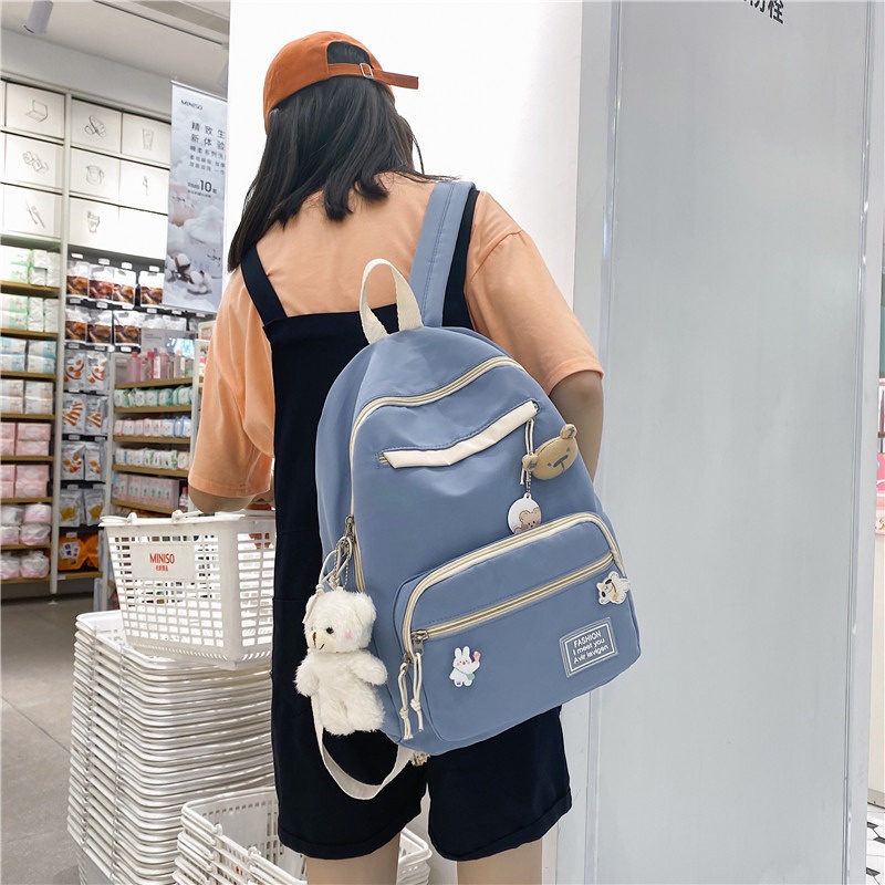 Ba Lô Học Sinh Thời Trang Hàn Cho Nữ