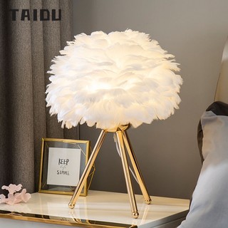 TAIDU Đèn bàn Đèn ngủ Đèn trang trí hình tam giác vàng Đèn ngủ Led Đèn bàn