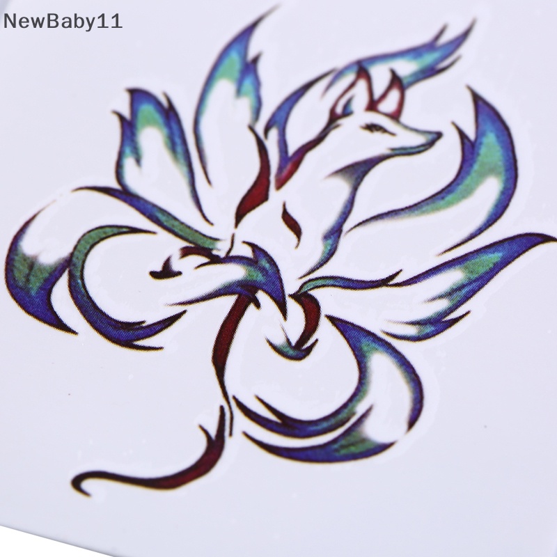 Newbaby Hình Xăm Dán Tạm Thời Chín Đuôi Cáo Chuyển Nước flash tatoo.