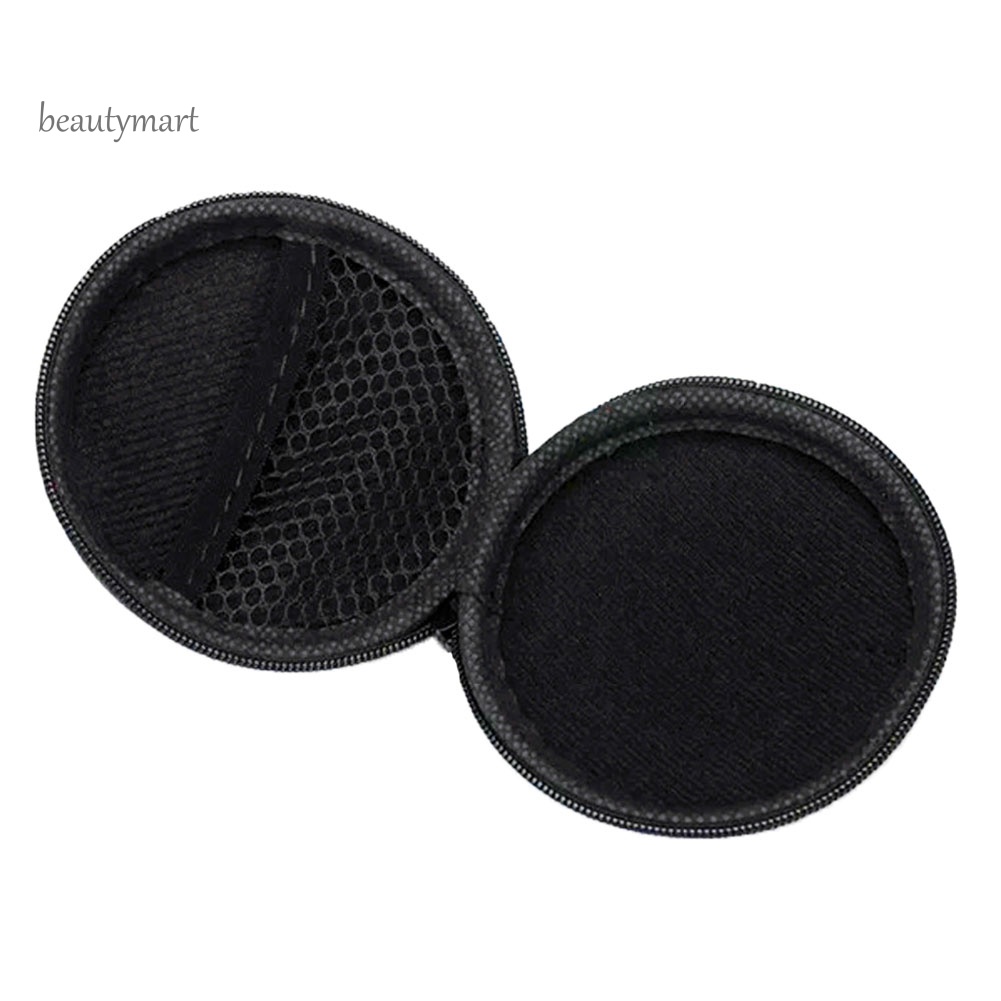 Túi Đựng Tai Nghe Chống Sốc Đa Năng Hình Tròn Có Khóa Kéo beautymartm1