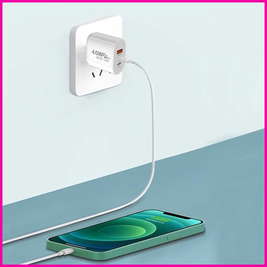 Cục Sạc Nhanh 40W USB PD Chuyên Dụng Cho Laptop