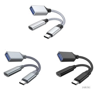 Dây Cáp OTG 2 Trong 1 Cổng USB Sang Type-C Cho Điện Thoại
