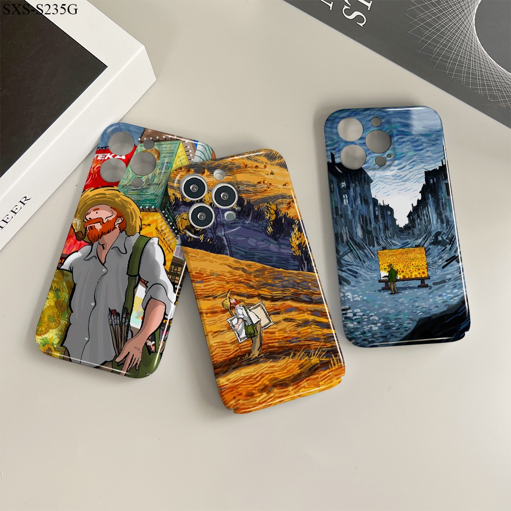 Compatible With Samsung Galaxy S23 S22 S21 S20 Plus Ultra FE S21+ S22+ S23+ 5G Cho Ốp lưng điện thoại In Hình Oil Painting Van Gogh