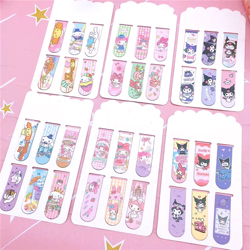 Bookmark Nam Châm Hình Cún Kuromi Cinnamon Dễ Thương