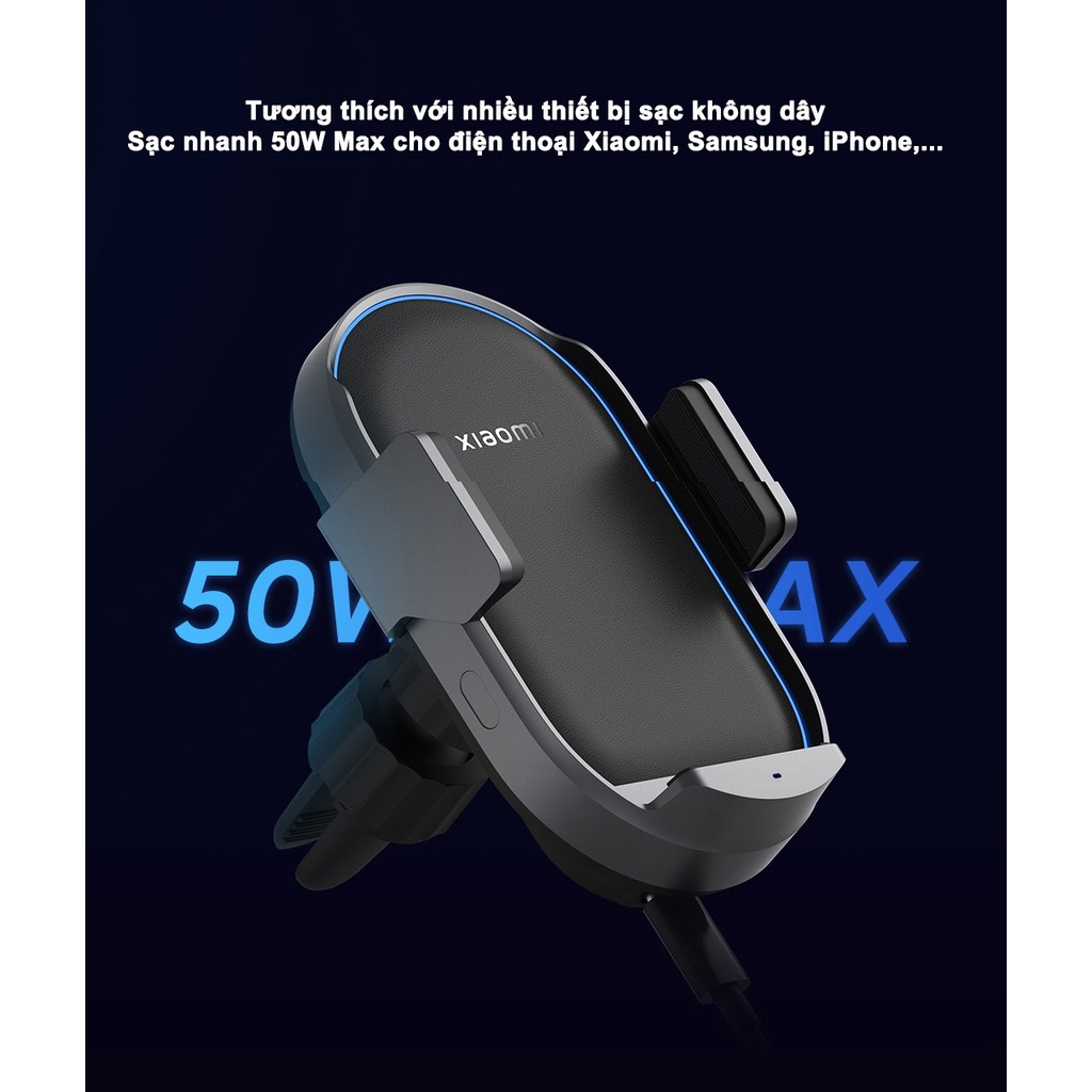 KẸP ĐIỆN THOẠI KIÊM SẠC KHÔNG DÂY Ô TÔ TÍCH HỢP CẢM BIẾN TỰ ĐỘNG XIAOMI WCJ02ZM/30W W03ZMXiaomi Pro WCJ05ZM