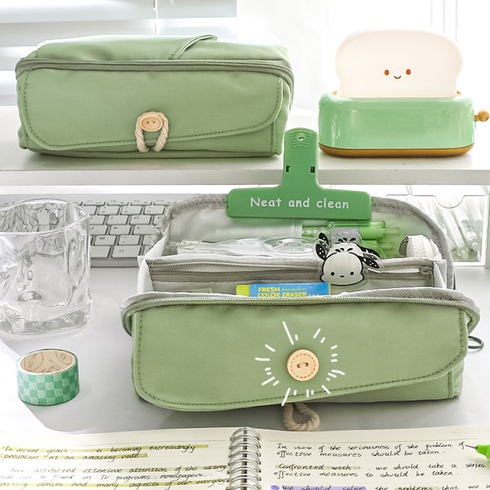 Túi Đựng Bút Sức Chứa Lớn Thiết Kế Đơn Giản Cho Bé