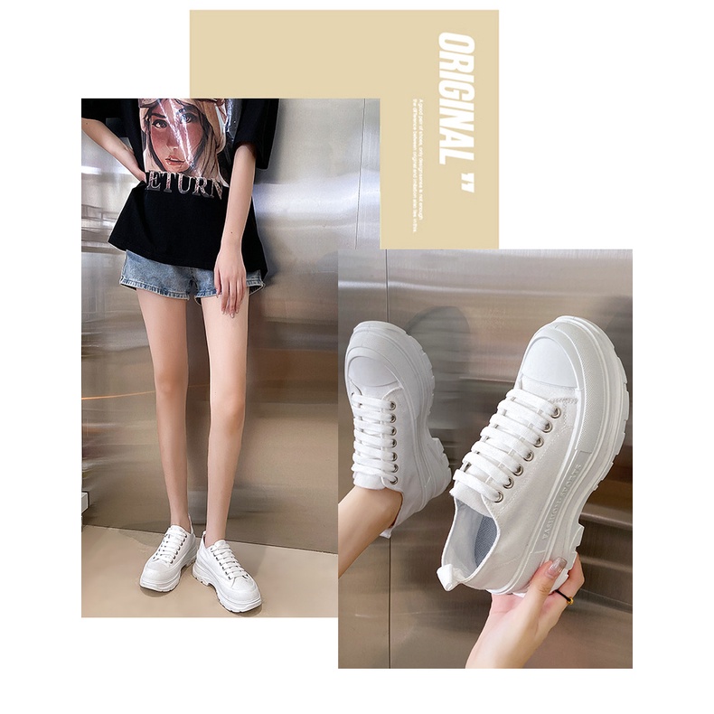 Giày Thể Thao Canvas Đế Dày Thời Trang Hàn Quốc Cho Cặp Đôi