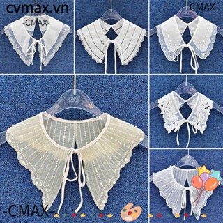 Cổ Áo Sơ Mi Giả Thêu Họa Tiết Đa Năng Chống Nắng Có Thể Tháo Rời Cho Nữ