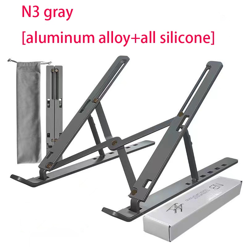 1 Bộ Giá Đỡ Nâng Và Làm Mát Laptop Bằng Hợp Kim Nhôm Vô Hình Dạng Đứng N3