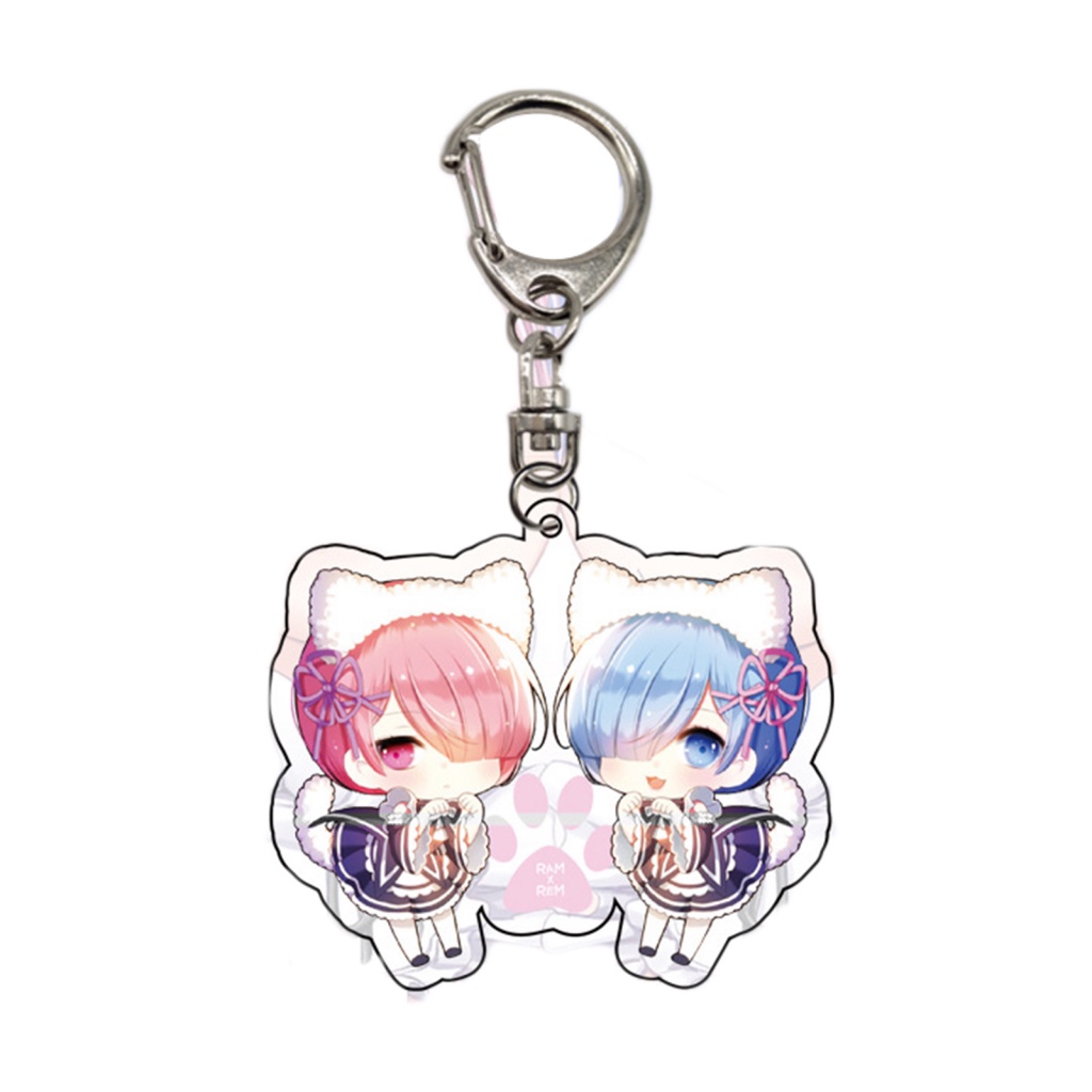 Móc Khóa Mặt Hình Nhân Vật Anime Rem Nhật Bản