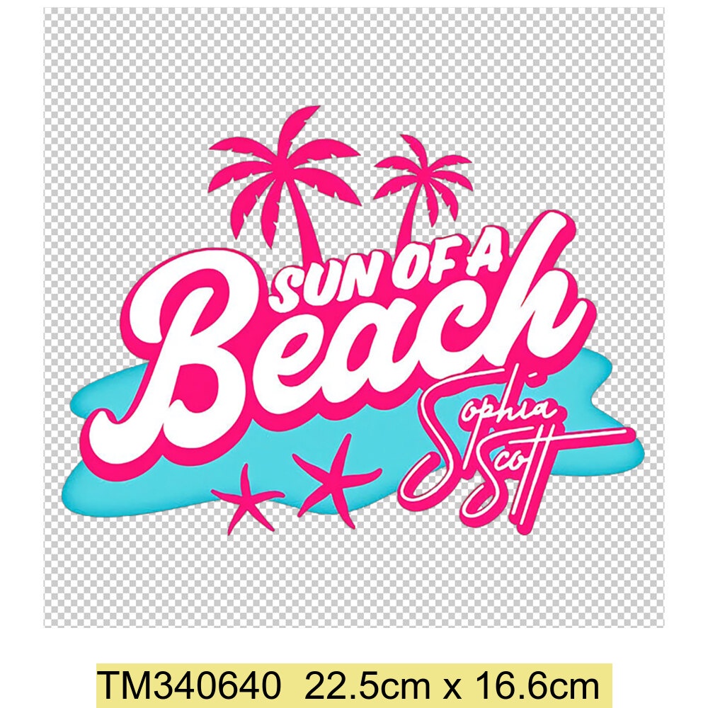 Nhãn Dán Quần Áo Họa Tiết Barbie In Nhiệt Báo Chí Miếng Dán Có Thể Giặt Sắt Trên Vinyl Miếng Dán Cho Quần Áo Túi Truyền Nhiệt Táo